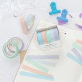 5pcs/lot Decorative Washi Tape Diy Rainbow Sticker Masking Paper Set For Diy Crafts Planners Scrapbooks Bullet Journals Cards