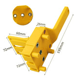 Quick Wood Doweling Jig ABS Plastic Handheld Pocket Hole Jig System 6/8/10mm Drill Bit Hole Puncher For Carpentry Dowel Joints