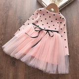 Bear Leader Girls Clothes Long Sleeves Cartoon Embroidery Female Children's Dresses