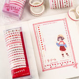 20pcs/pack Multi-color Washi Tape Scrapbooking Decorative Adhesive Tapes Paper Japanese Stationery Sticker
