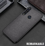 Luxury Cloth Texture case For Motorola Moto G8 Plus Play case one macro Phone case For Moto P40 One vision action Zoom fundas