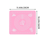 Silicone Kitchen Kneading Dough Mat Cookie Cake Baking Mat Tools Thick Non-stick Rolling Mats Pastry Accessories Sheet Pads