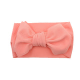 New Baby Girls Headband Toddler Big Bow Hairband Cute Solid Stretch Turban Big Knot Head Wrap Head wear