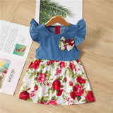 New Baby Dresses Pattern Print Lemon Cartoon Birthday Dress Female Baby Summer Clothes Kids Girl Clothes