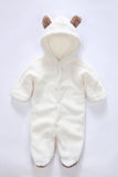 0-12M Autumn Winter Newborn Rompers Baby Fleece Jumpsuit Hoodies Jumpsuit Baby Girls Boys Romper Newborn Toddle Baby Overalls - shopwishi 