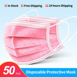 100PCS Disposable 3 Layer Filter Protective Mask