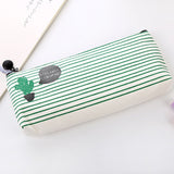 Cute Kawaii Canvas Pencil Case High Capacity Pen Bags Cute Letter Pencil Bags For Girls Gift School Supplies Korean Stationery