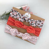 NEW 3pcs/lot baby headband flower print hairwear for newborn baby girl headband for litle girl headbands children