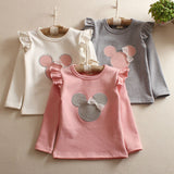Girls'Long Sleeve Children's T-shirt Bottoming Shirt Children Spring and Summer Autumn Long Sleeves 2019 Cartoon T-shirt