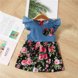 New Baby Dresses Pattern Print Lemon Cartoon Birthday Dress Female Baby Summer Clothes Kids Girl Clothes