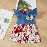 New Baby Dresses Pattern Print Lemon Cartoon Birthday Dress Female Baby Summer Clothes Kids Girl Clothes