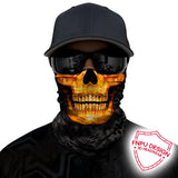3D Skull Skeleton Balaclava Seamless Motorcycle Neck Face Shield Mask Scarf Bicycle Hunting Outdoor Anti-UV Bandana Headband