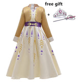 2022 Baby Girl Princess Dress for Girls Halloween Carnival Party Dress up Birthday Costume Children Clothing Vestidos