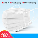 100PCS Disposable 3 Layer Filter Protective Mask