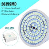 E27 UV Desinfection Lamp E14 LED Sterilizer Lamp MR16 LED UVC Germicidal Bulb GU10 Ultraviolet Light 48 60 80leds Amuchina B22