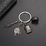 PUBG Keychain Keyring PLAYERUNKNOWNS BATTLEGROUNDS Cosplay Special Force Helmets Metal Key Ring Accessory Props