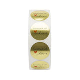 500pcs/roll  Thank You Stickers Handmade Sticker Circle Stationery thank you for your order  Seal Labels thank you sticker