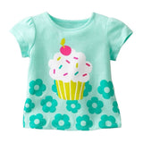 Toddler Girl's Short Sleeve Cotton Top