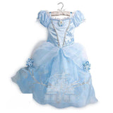 Dressy Girls Princesses Dress up Snow Queen Anna Belle Snow White Sleeping Beauty Costume Kids Fancy Unicorn Evil Queen Minnie