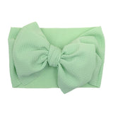 New Baby Girls Headband Toddler Big Bow Hairband Cute Solid Stretch Turban Big Knot Head Wrap Head wear