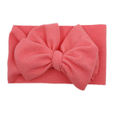 New Baby Girls Headband Toddler Big Bow Hairband Cute Solid Stretch Turban Big Knot Head Wrap Head wear