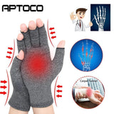 1 Pair Compression Arthritis Gloves Premium Arthritic Joint Pain Relief Hand Gloves Therapy Open Fingers Compression Gloves - shopwishi 