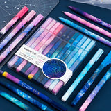 3pc/lot Constellation Gel Pen Novelty 0.5mm Starry Black Ink Pen for Girl Gift Student Stationery School Writing Office Supplies