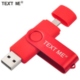 TEXT ME usb flash drives OTG pen drive  pendrive usb stick  4gb 8gb 16gb 32gb 64gb usb2.0 OTG