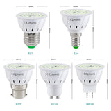 E27 UV Desinfection Lamp E14 LED Sterilizer Lamp MR16 LED UVC Germicidal Bulb GU10 Ultraviolet Light 48 60 80leds Amuchina B22
