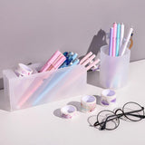 Sharkbang Kawaii Large Capacity Desk Pen Holder Pencil Makeup Storage Box Desktop Organizer Stand Case School Office Stationery
