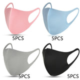 Cool Silk Cotton Face Mouth Mask for Man Woman Washable Reusable Anti Dust Windproof Mouth-muffle Mask Breathable PM2.5