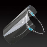 10 Plastic Full Face Shield Cover Anti Oil Spitting Protective Isolation Mask PET Tranparent Dustproof Facial Protection Visor - shopwishi 