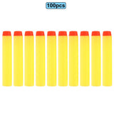 100pcs For Nerf Bullets EVA Soft Hollow Hole Head 7.2cm Refill Bullet Darts for Nerf Toy Gun Accessories for Nerf Blasters
