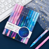 3pc/lot Constellation Gel Pen Novelty 0.5mm Starry Black Ink Pen for Girl Gift Student Stationery School Writing Office Supplies