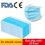 10PCS-100 PCS  3 Layers Anti-Dusk Breathable and Disposable Face Mask