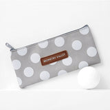 Cute Kawaii Canvas Pencil Case High Capacity Pen Bags Cute Letter Pencil Bags For Girls Gift School Supplies Korean Stationery