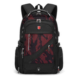 Waterproof 17 Inch Laptop Compartment and USB Charging Travel Backpack