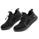 Safety  Shoes Men And Women Steel Toe Air Safety Boots Anti-Puncture Work Sneakers Breathable Shoes