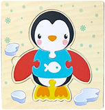 Montessori Games Baby Toys Animals traffic Kids 3D Puzzles Wooden Cartoon Cognition Puzzle Toy Matching Educational Game Gift
