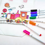 8 Pcs/Set Clothes Textile Marker Fabric Paint Pen DIY Crafts T-shirt Pigment Painting Pen School Home Stationery Graffiti Supply