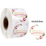 24Types Pink Label Stickers Foil Thank You Stickers 1'' 500pcs Taste Business Order Home Hand madeSticker Wedding Envelope Seals