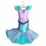 Dressy Girls Princesses Dress up Snow Queen Anna Belle Snow White Sleeping Beauty Costume Kids Fancy Unicorn Evil Queen Minnie
