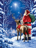 HUACAN Santa Claus Diamond Painting Full Square Embroidery Cross Stitch Diamond Mosaic Rhinestone Christmas Decorations For Home