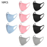 Cool Silk Cotton Face Mouth Mask for Man Woman Washable Reusable Anti Dust Windproof Mouth-muffle Mask Breathable PM2.5