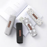 Cute Kawaii Canvas Pencil Case High Capacity Pen Bags Cute Letter Pencil Bags For Girls Gift School Supplies Korean Stationery