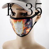 Anime Printed Mask Naruto/Tokyo Ghoul/Attack on Titan Mask Reusable Face Shield Breathable mask