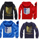 New Anime Wings of Liberty Cosplay Costume Attack on Titan Unisex Hoodies Shingeki No Kyojin Legion Zipper Jacket Sweatshirts