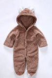 0-12M Autumn Winter Newborn Rompers Baby Fleece Jumpsuit Hoodies Jumpsuit Baby Girls Boys Romper Newborn Toddle Baby Overalls - shopwishi 