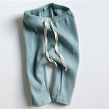 Baby Boys Girls Solid Leggings Toddler Ribbed Pp Pants Little Boy Casual Harems Pants Kids Trousers Bottoming Pant