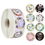 24Types Pink Label Stickers Foil Thank You Stickers 1'' 500pcs Taste Business Order Home Hand madeSticker Wedding Envelope Seals